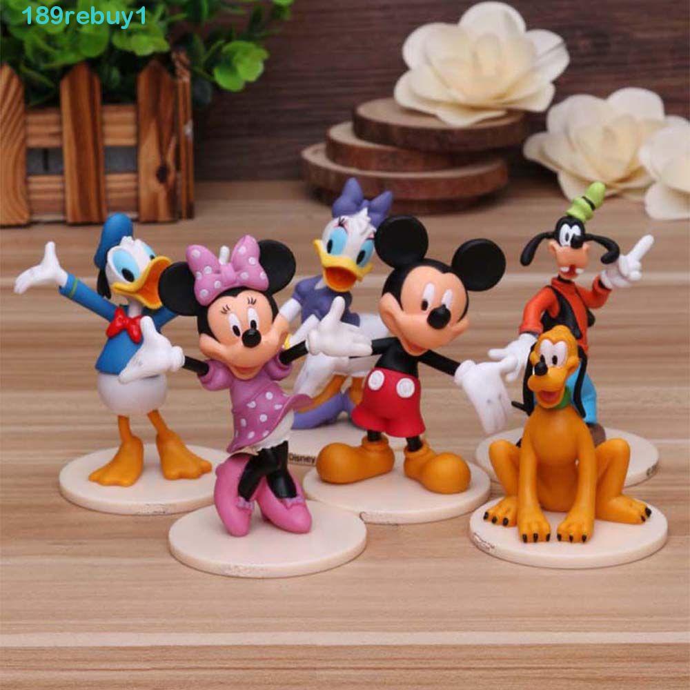 Bộ 6 Mô Hình Chuột Mickey REBUY1 Dễ Thương