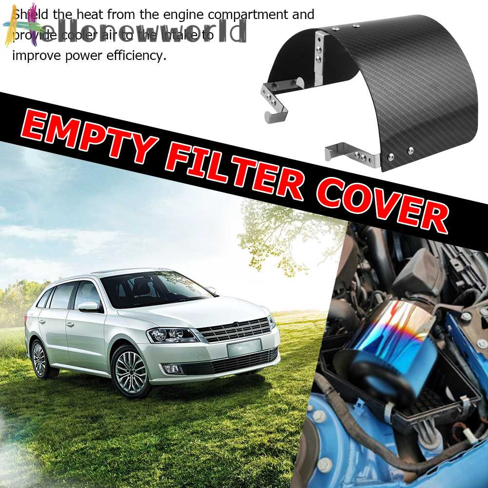 Ốp Bọc Bộ Lọc Khí Hình Nón Bằng Sợi Carbon Cho Cổ 2.5-5.5 inch