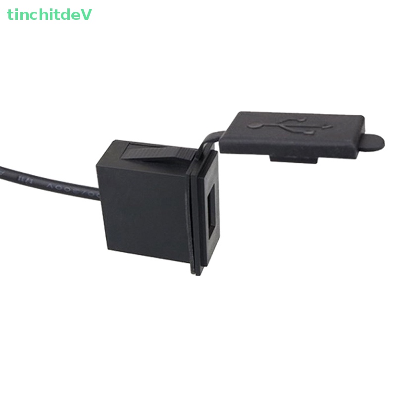 Ổ Cắm Sạc Một Cổng USB 12V / 24V 5V 2.4A Cho Xe Hơi Xe Máy