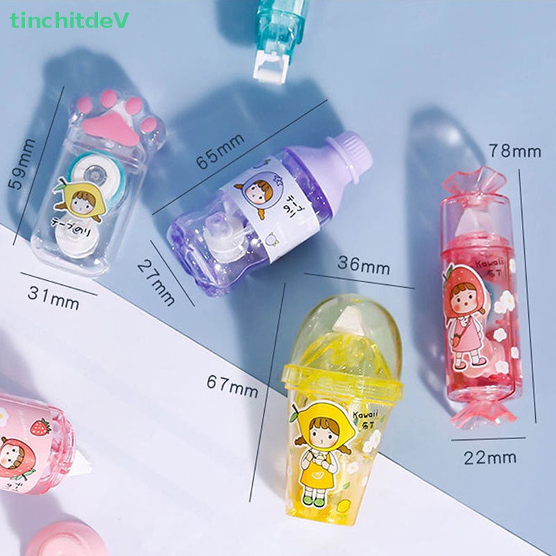 1 Cuộn Băng Keo Hai Mặt Màu Kẹo Dễ Thương Dùng Làm Đồ Thủ Công DIY