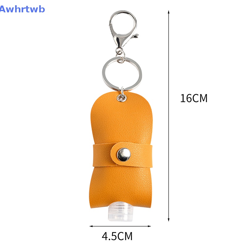 Awhrtwb Mới Móc Khóa Chai Nước Rửa Tay Khử Trùng Bằng Da Có Thể Nạp Lại Cho Du Lịch