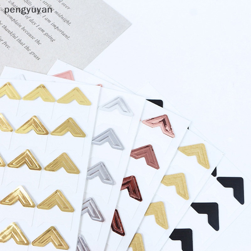 [pengyuyan] Set 5 Tờ Nhãn Dán Giấy Kraft Trang Trí Khung Ảnh Cổ Điển DIY