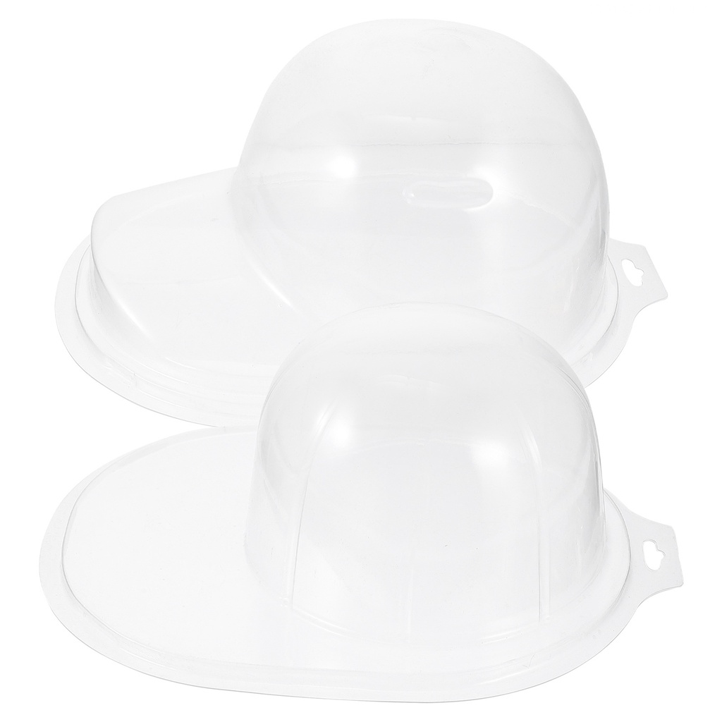 Bộ 2 Giá Đỡ Ma Nơ Canh / Mũ Bằng Nhựa Trong Suốt Kích Thước 22X24X13CM Để Bàn Tiện Dụng Mang Theo Du Lịch