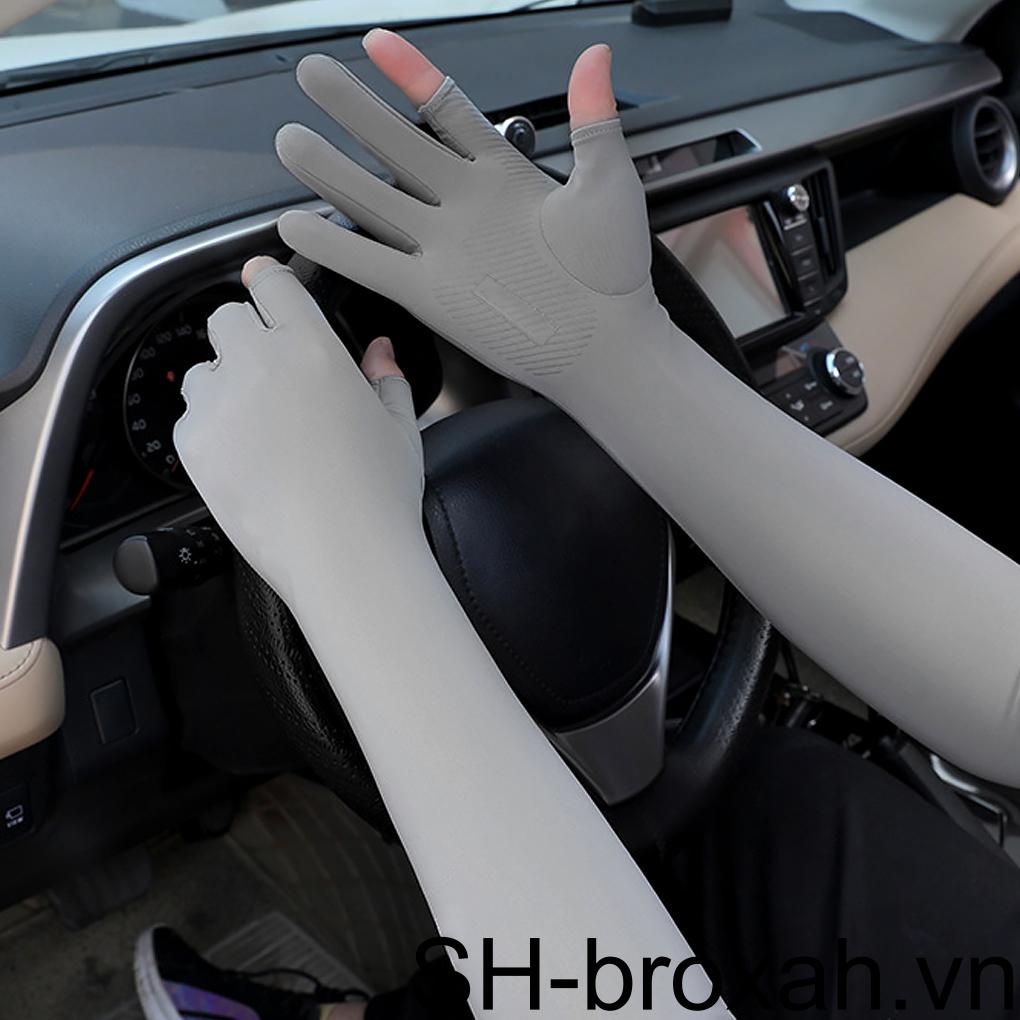 1 Cặp Vỏ Bọc Cánh Tay Chống Nắng Làm Mát Khi Lái Xe / Chạy Bộ / Câu