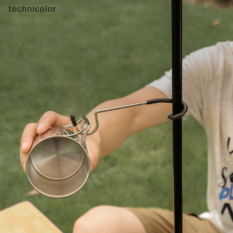 Móc Treo Lồng Đèn Bằng Kim Loại Nhiều Màu Sắc Tiện Dụng Mang Theo Du Lịch Cắm Trại