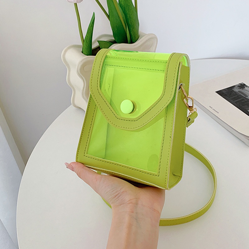 Túi Đeo Chéo Mini Bằng PVC Trong Suốt Phong Cách Phương Tây Thời Trang Cho Nữ