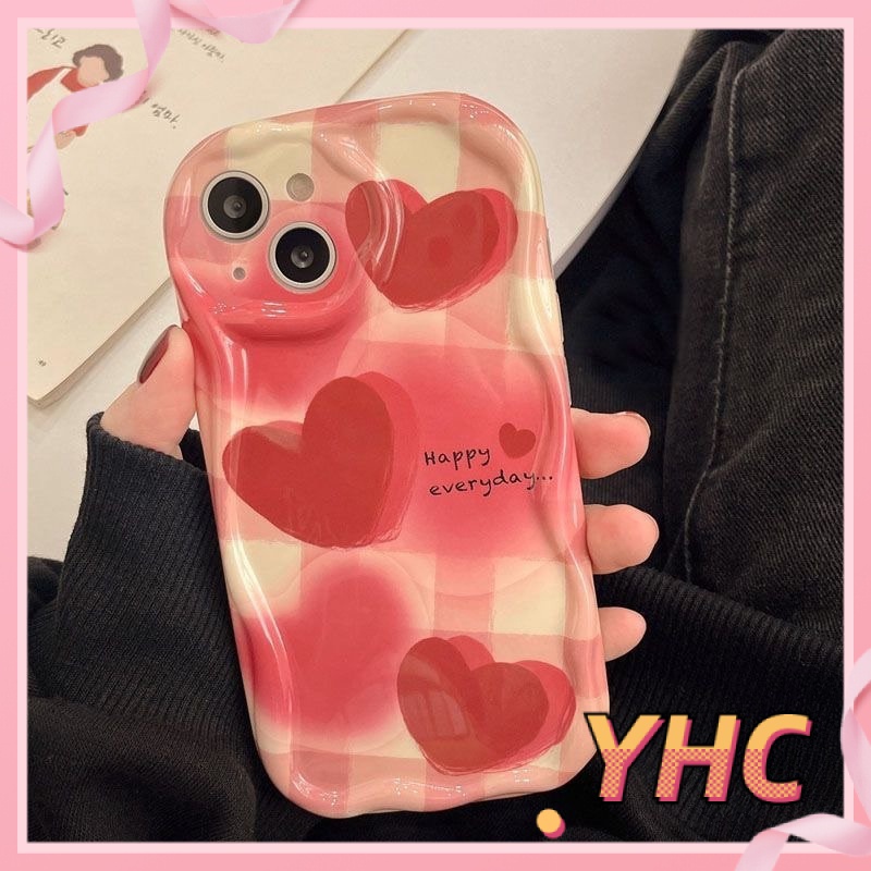 Ốp Lưng iPhone Vỏ mềm chống rung gợn sóng hình trái tim Cho Iphone 6 / 6S / 6splus / se / 7 / 7plus / 8 / 8plus / X / xs / xsmax / 11 / 12 / 13 / 14 / Plus / pro / pro max-207