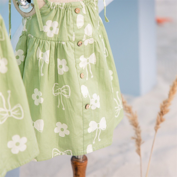 Váy 2 dây 2111 hoa op kids