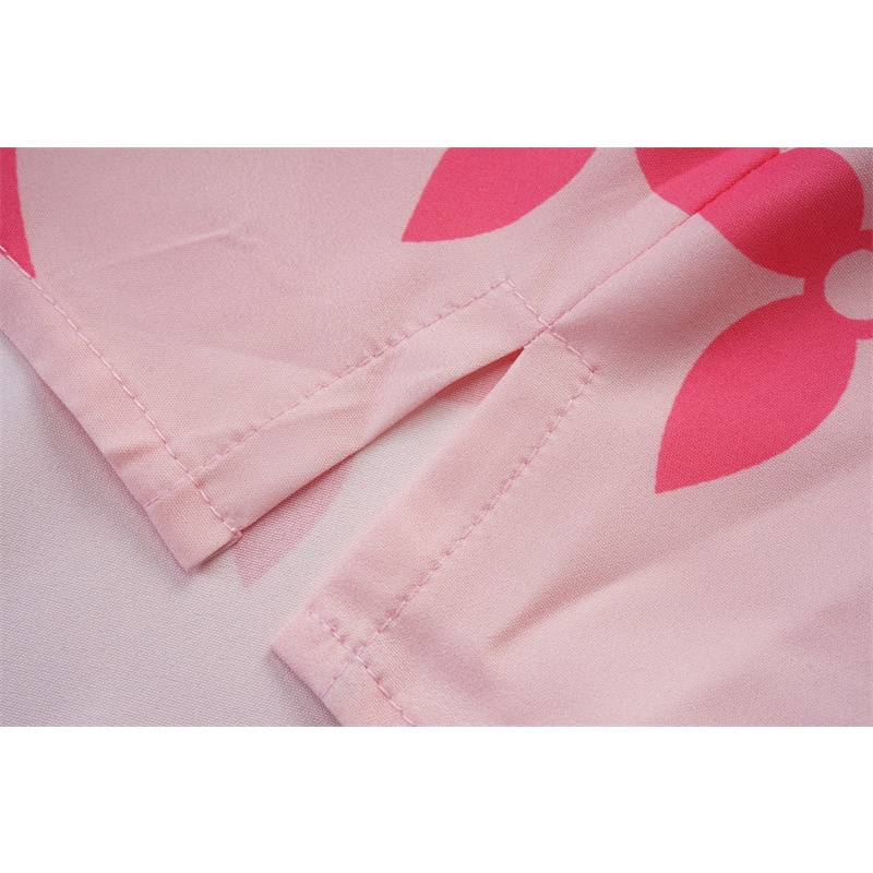 Áo Sơ Mi Tay Ngắn Màu Đỏ + Vàng In Họa Tiết Đường Phố Cổ Điển Thời Trang Cao Cấp