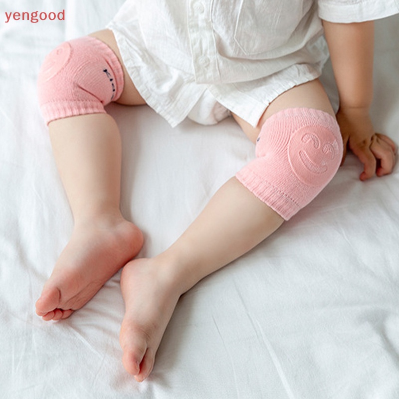 1 Cặp Đệm Bảo Vệ Đầu Gối Giữ Ấm An Toàn Chống Trượt Cho Bé Tập Bò