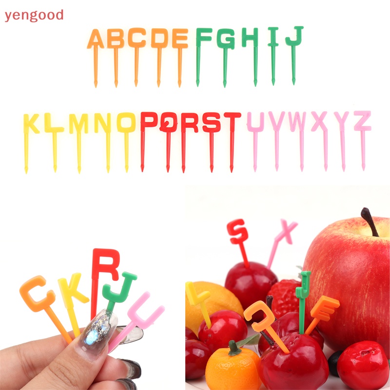 Set 26 Nĩa Ăn Trái Cây Hình 26 Chữ Cái Xinh Xắn