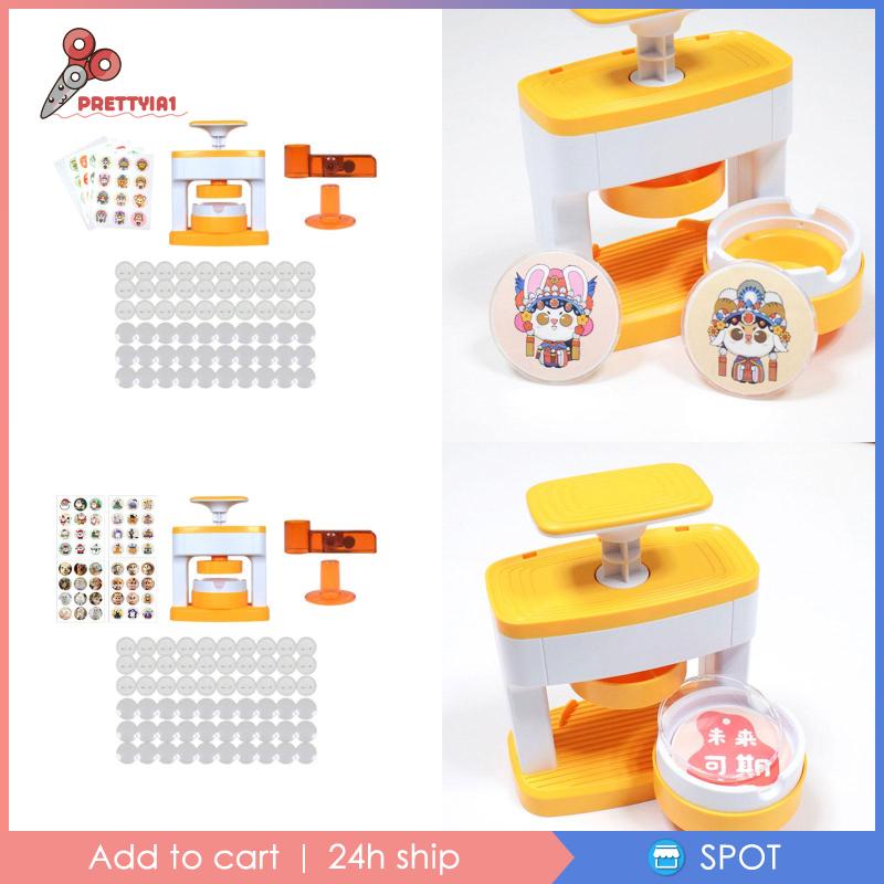 Máy Làm Nút Ghim / Gương / Móc Khóa Sinh Nhật DIY Prettyia1