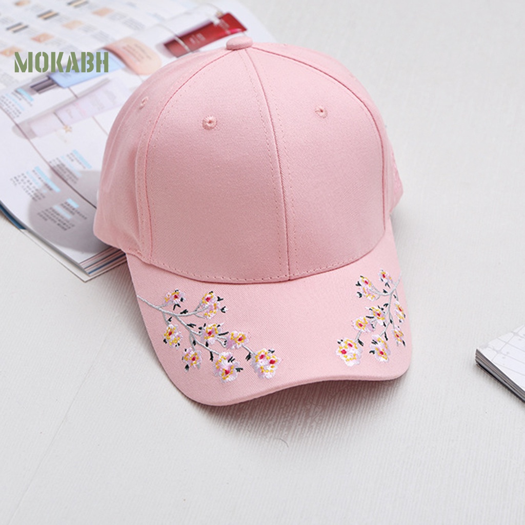 Abh Mũ Lưỡi Trai Họa Tiết Hoa Thêu Có Thể Giặt Lại Được