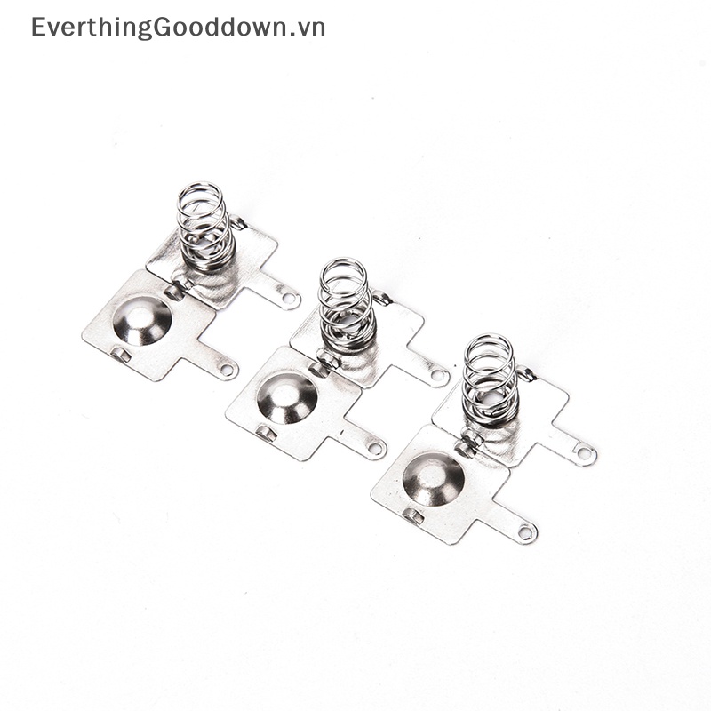 Everthinggooddown Set 10 Cặp Lò Xo Kim Loại Màu Bạc Cho AA AAA 14.5mm * 9mm vn