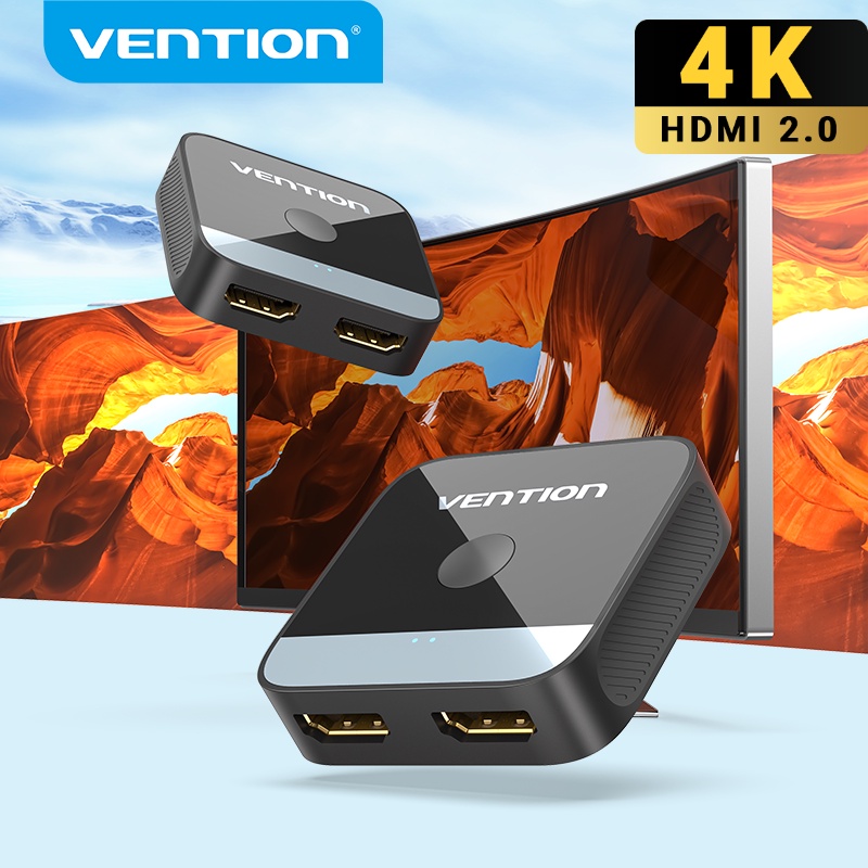VENTION Bộ Chuyển Đổi HDMI 2.0 Swicth 4K 2 Trong 1 Cho Xiaomi Mi Box TV Box PS5 / 4