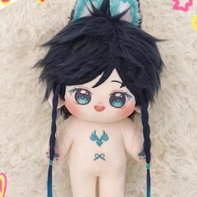 Búp bê genshin 20 cm wendy búp bê sang trọng dễ thương nhồi bông búp bê genshin plushie