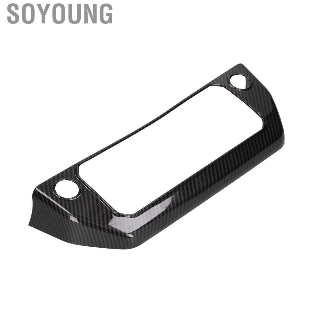 Soyoung Air Conditioning Switch Panel Trim Cover Carbon Fiber Style Replacement for Land Rover Defender 2020-2021
