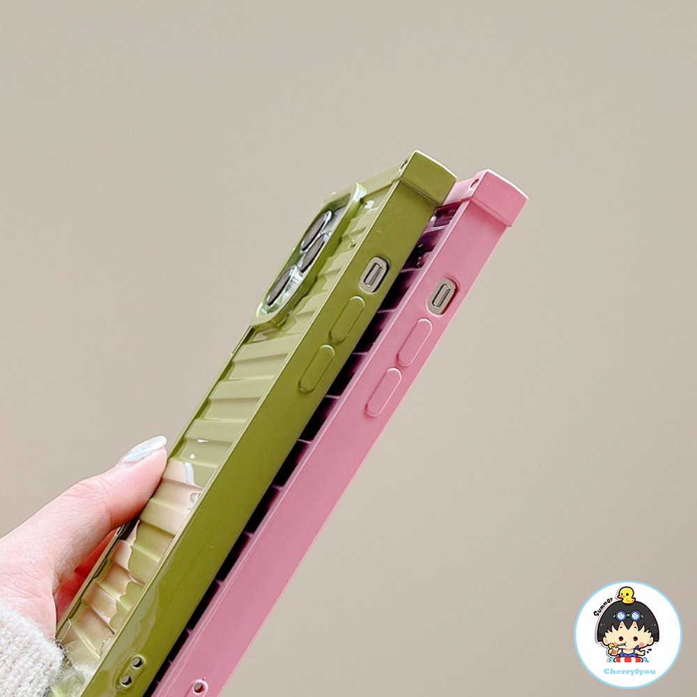 Ốp Điện Thoại TPU Dẻo Hình Vuông Màu Sắc Ngọt Ngào Chống Sốc Cho IPhone 11 12 13 14 Pro Max