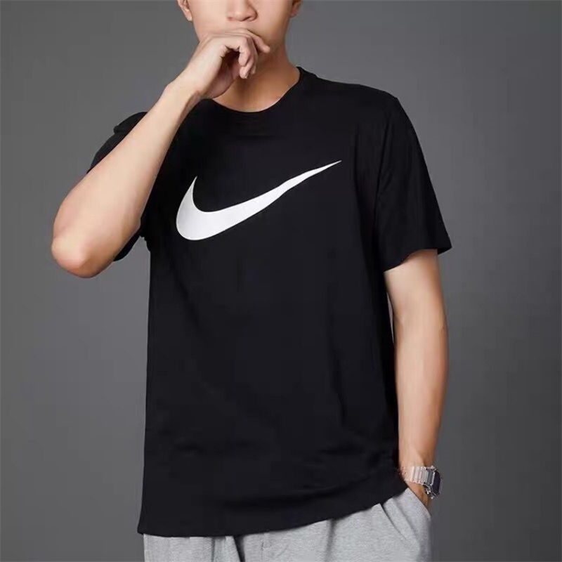 Áo Thun Nike 100% Chính Hãng Tay Ngắn Dáng Rộng In Logo Đơn Giản Trẻ Trung