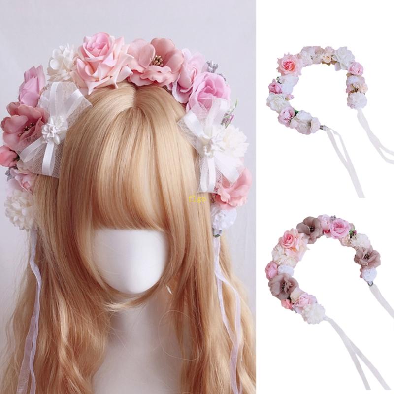 Băng Đô Cài Tóc Đính Hoa Sang Trọng Cho Nữ