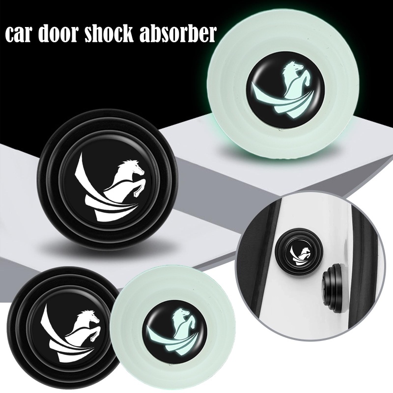 1 Đệm Silicone Phát Sáng Dán Cửa Xe Hơi Chống Va Chạm