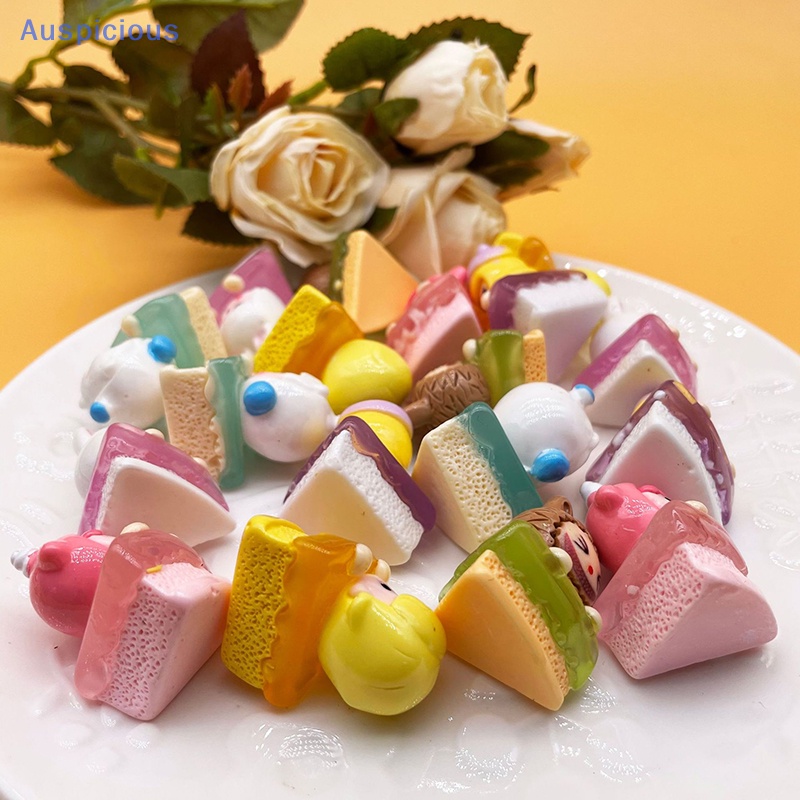 1 Đồ trang trí Bánh Kem Hoạt Hình 3D Phát Sáng Mini Bằng Nhựa Resin Trang Trí Tiểu Cảnh / Nhà Búp Bê