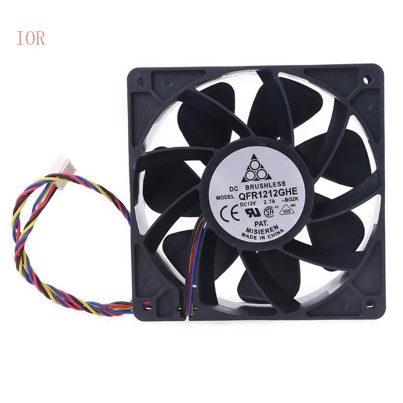 Quạt Tản Nhiệt IOR QFR1212GHE QFR1212GHE-PWM 4P 12V 2 7A 12038 Server Cho Bitcoin Miner