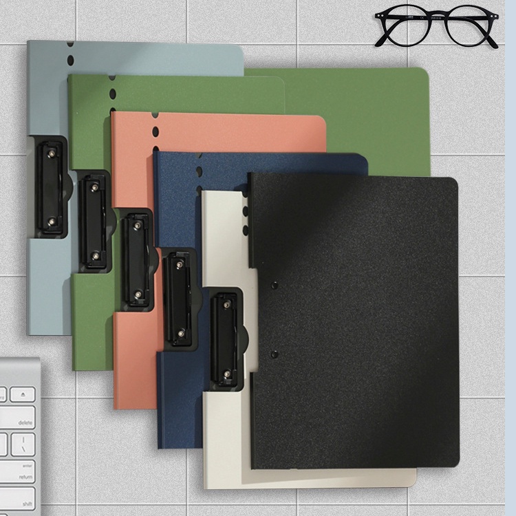 File trình ký kẹp tài liệu đôi 2 mặt màu cổ điển K108, bìa giữ tài liệu basic A4 bằng nhựa đẹp mắt