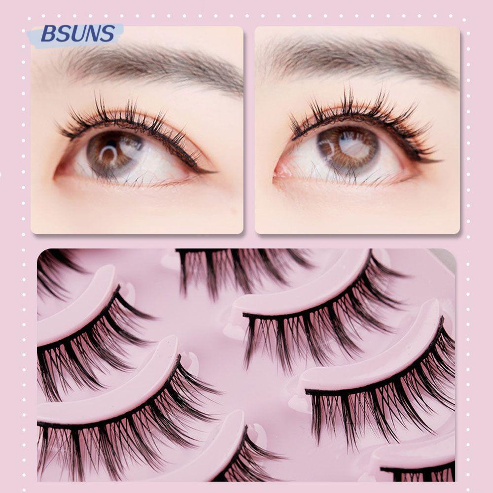 5 Cặp Lông Mi Giả Cong Dài Tái Sử Dụng Làm Đẹp Cho Nữ