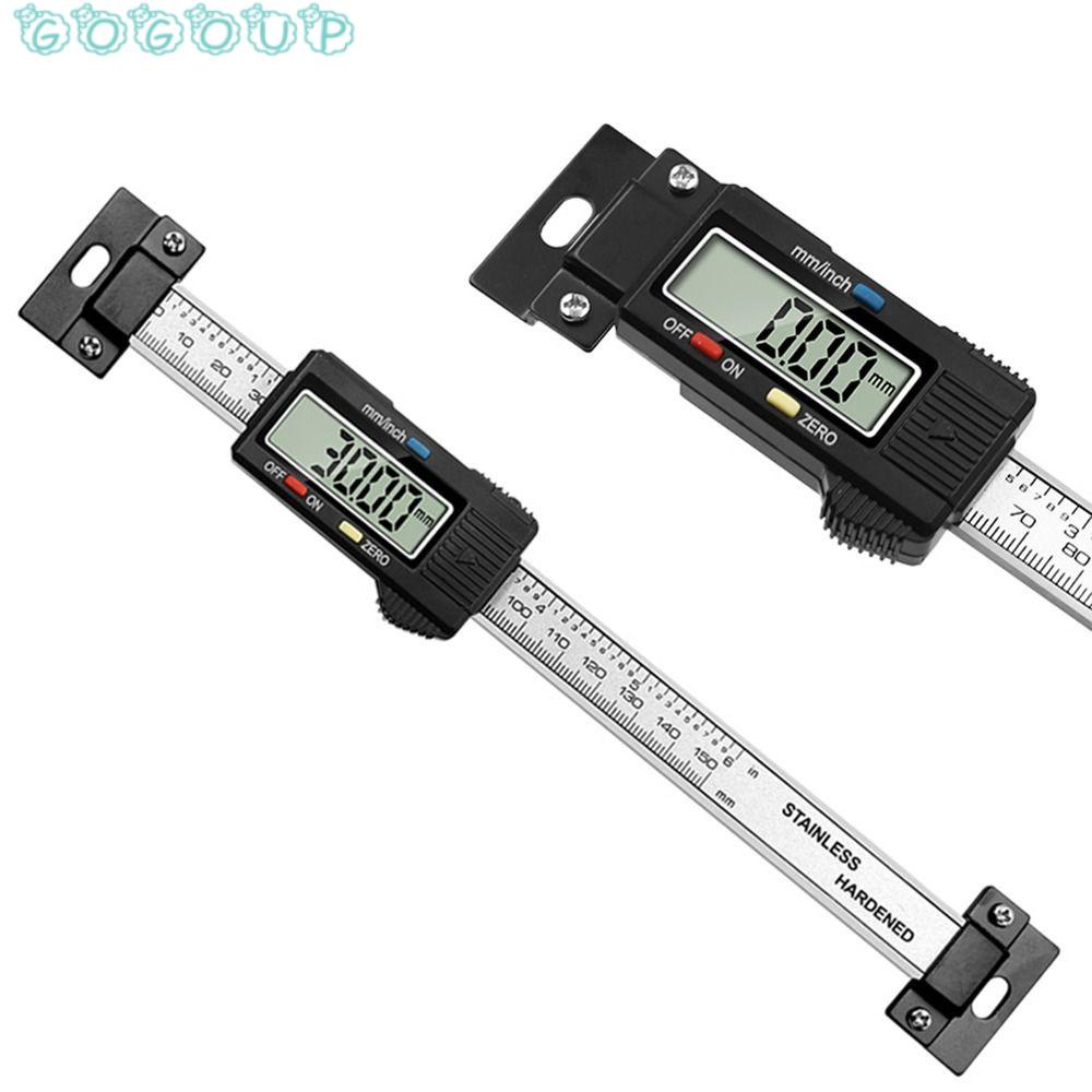 Thước Đo Ngang Dọc Bằng Thép Không Gỉ Hiển Thị Màn Hình LCD 0-150mm