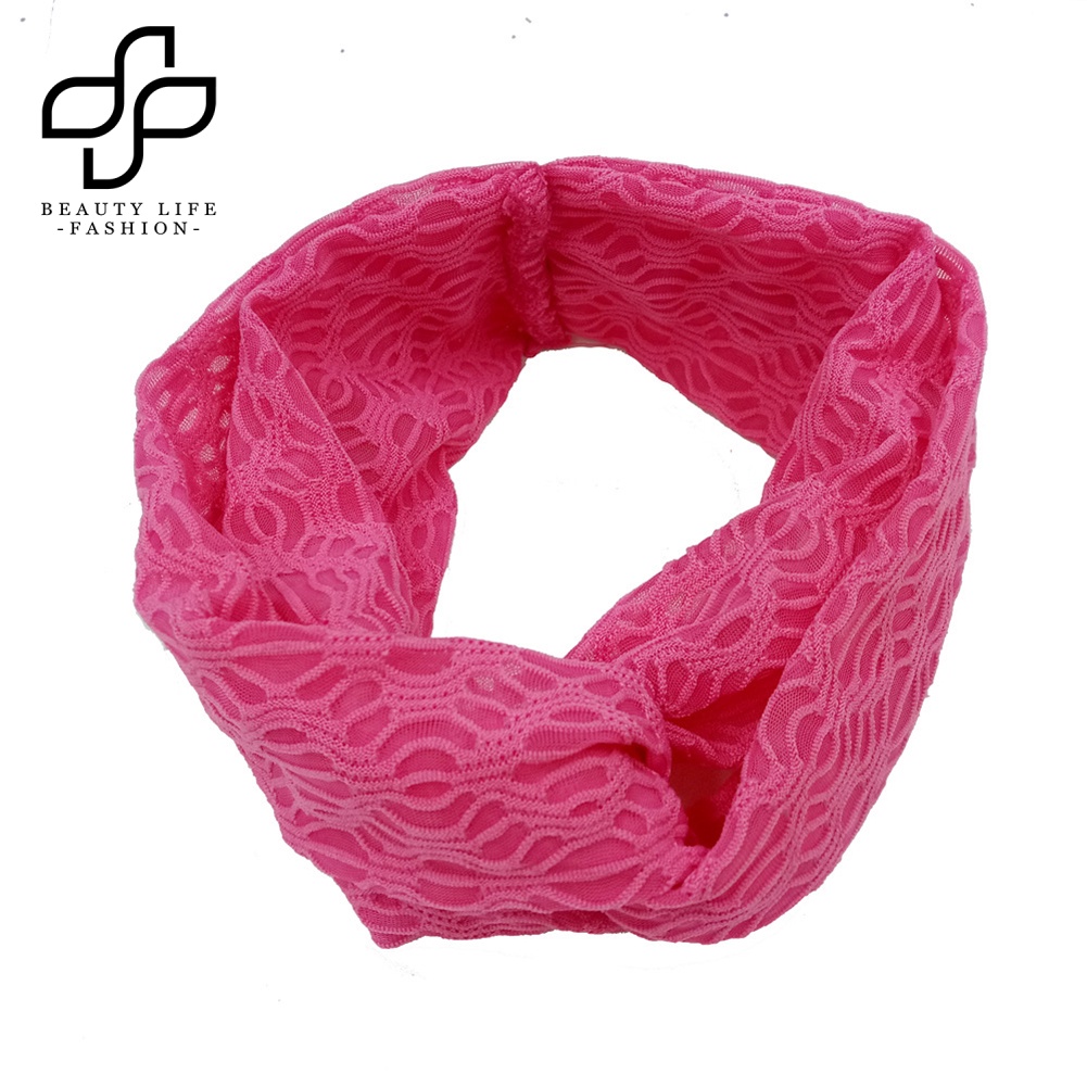 Băng Đô Ren Màu Trơn Dễ Thương Cho Bé Gái