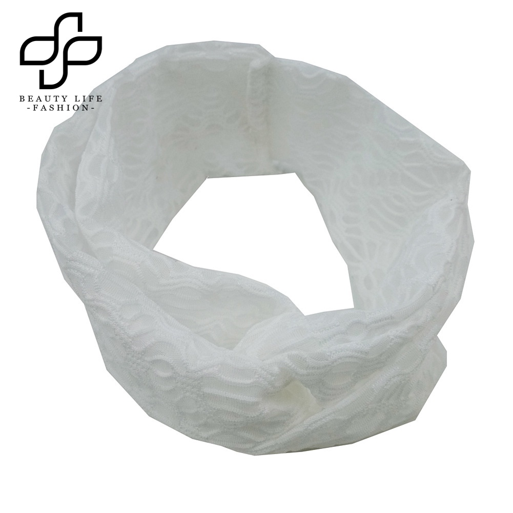 Băng Đô Ren Màu Trơn Dễ Thương Cho Bé Gái