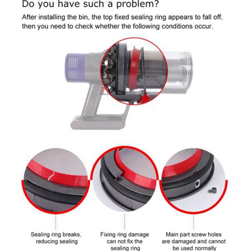 Vòng Đệm Cố Định Thùng Rác Cho Máy Hút Bụi V10 SV12