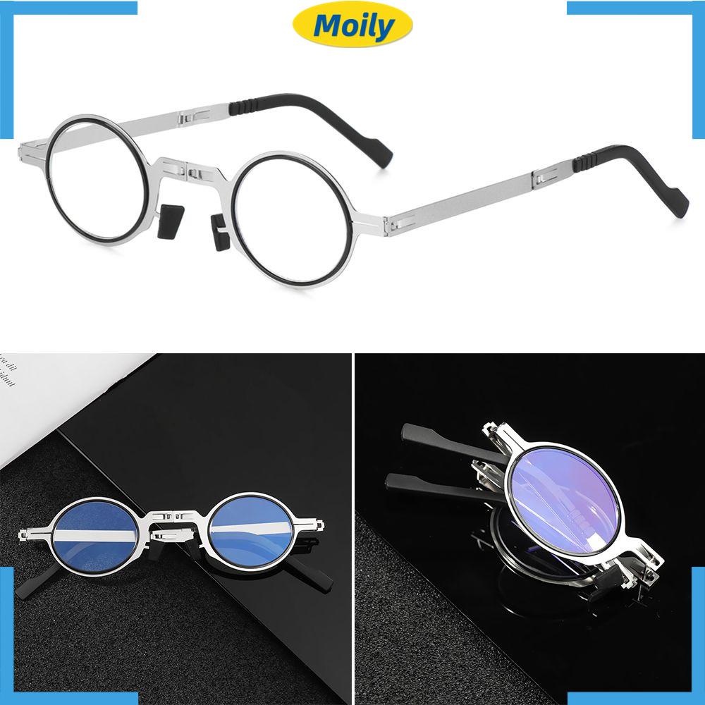 MOILYVN Kính Đọc Sách Gấp Gọn Kèm Hộp Đựng Dành Cho Phụ Nữ Lớn Tuổi Ốp