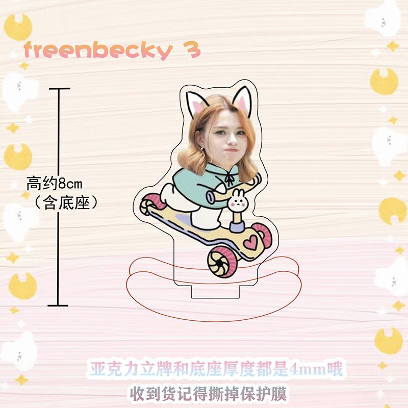 Quạt Hai Mặt Bằng Acrylic Hai Mặt Dùng Trang Trí Bàn