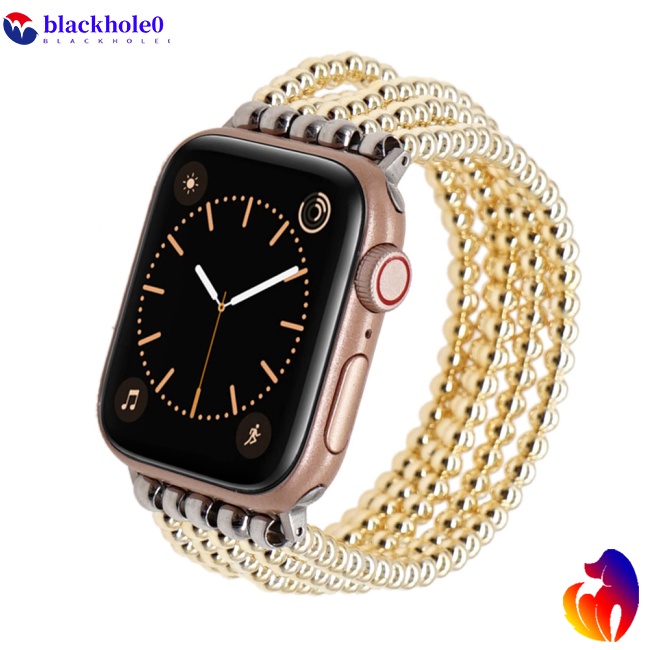 Dây Đeo Chuỗi Hạt Handmade Thoải Mái Thời Trang Cho Đồng Hồ Thông Minh Iwatch