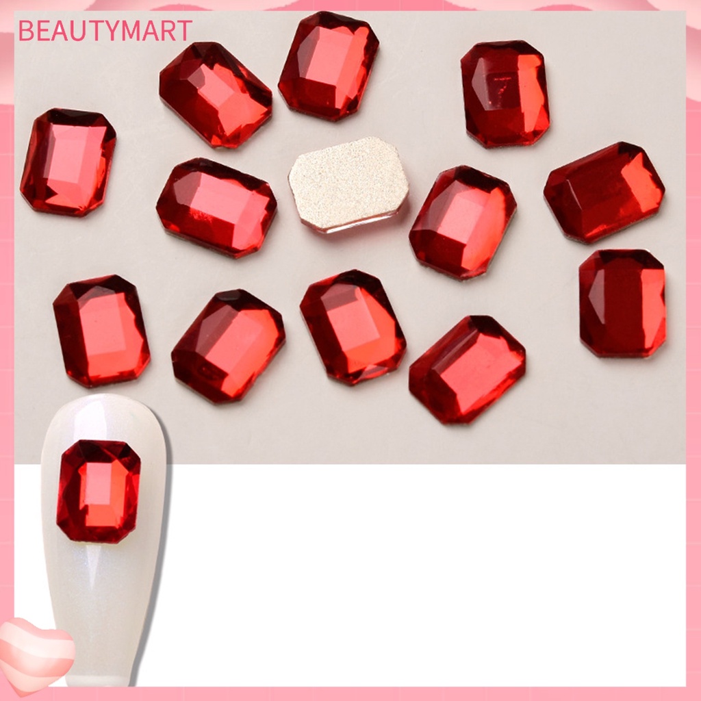 Bộ 10 Đá Trang Trí Móng Tay 2 Màu Sắc Tùy Chọn DIY Dành Cho Nữ