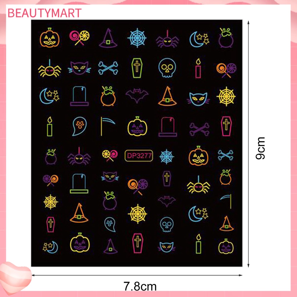 Miếng Dán Trang Trí Móng Tay Phát Quang Siêu Mỏng Không Phai