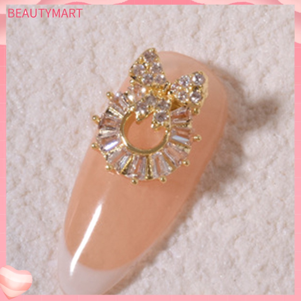 Phụ Kiện Trang Trí Móng Tay 3D Hình Nơ / Trái Tim / Gấu Bằng Hợp Kim DIY