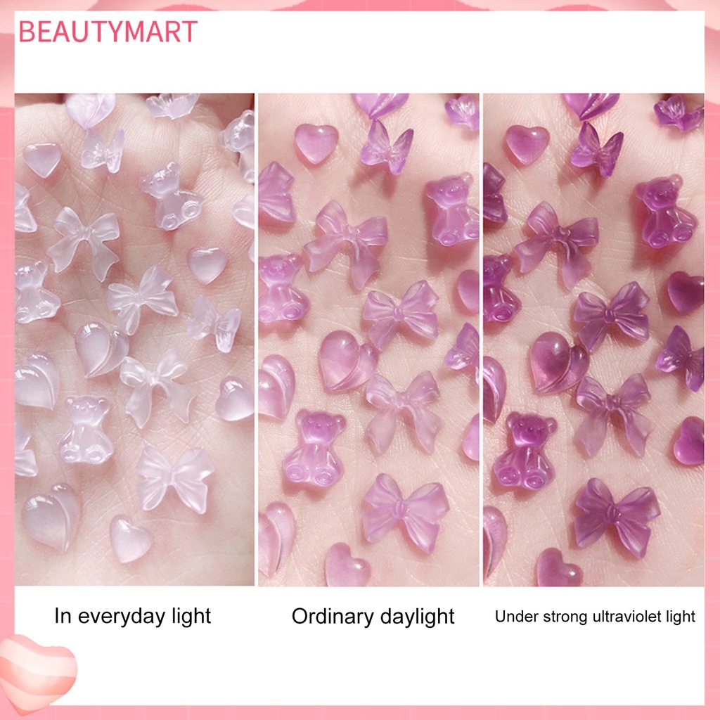 1 Hộp Phụ Kiện Trang Trí Móng Tay 3D Bằng Nhựa Resin Màu Sắc Sống Động Dễ Phối Đồ Dành Cho Nữ
