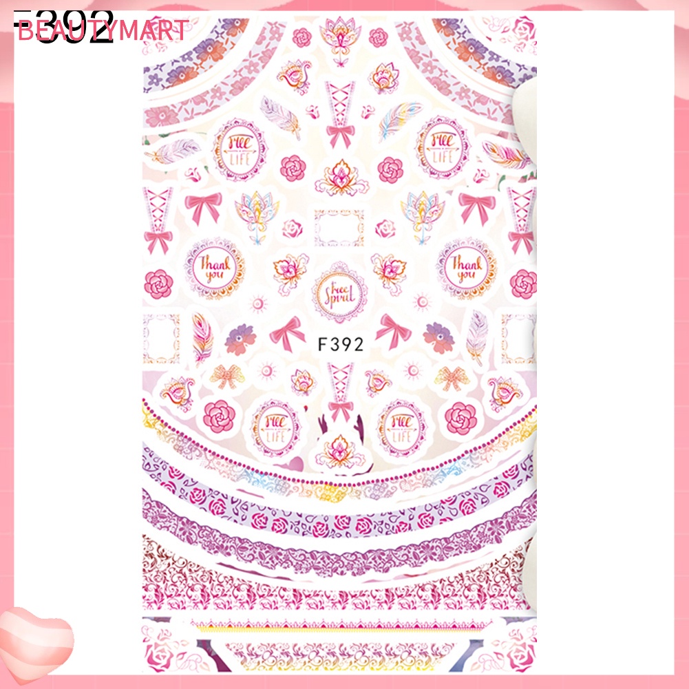 Miếng Dán Chuyển Nước Trang Trí Móng Tay Họa Tiết Động Vật Hoạt Hình Dễ Thương DIY