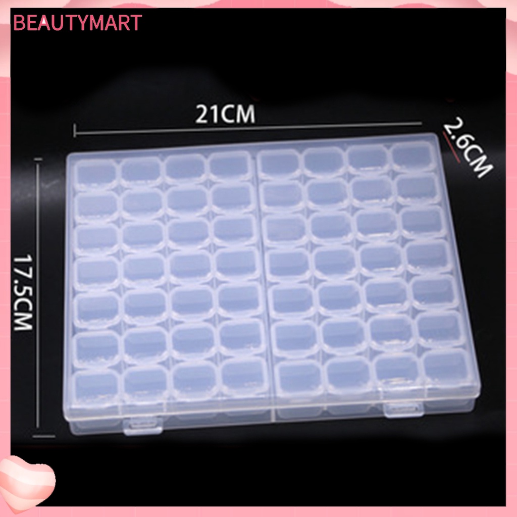 Hộp Nhựa PP 56 Ngăn Đựng Phụ Kiện Trang Trí Móng Nghệ Thuật