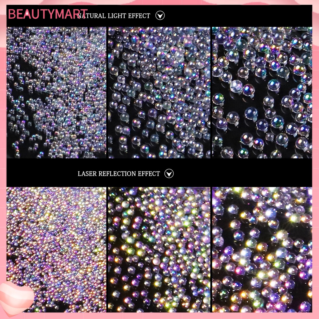 1 Hộp Hạt Charm Màu Sắc Tươi Sáng Không Dị Ứng Thân Thiện Với Môi Trường Trang Trí Móng Tay Nghệ Thuật