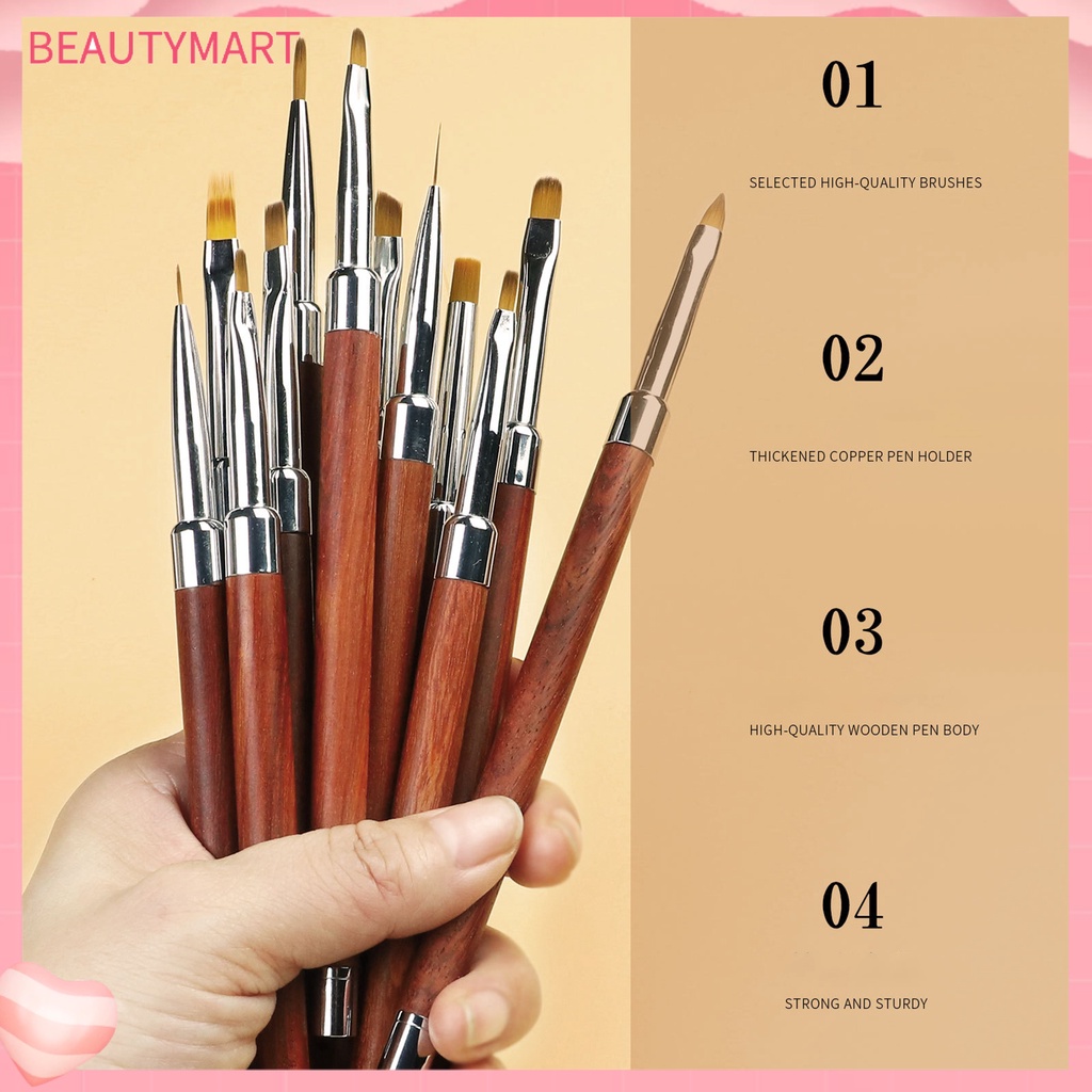 Cọ Vẽ Móng Tay Nối Dài Gel UV Siêu Mỏng Có Thể Tái Sử Dụng