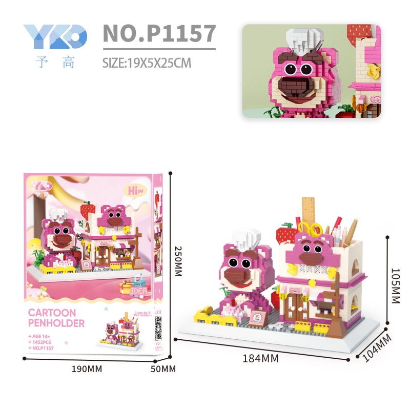Giá Đỡ Bút Đồ Chơi Lego Mini Hình Chú Chó Cinnamon / Pikachu Dễ Thương Cho Bé Gái