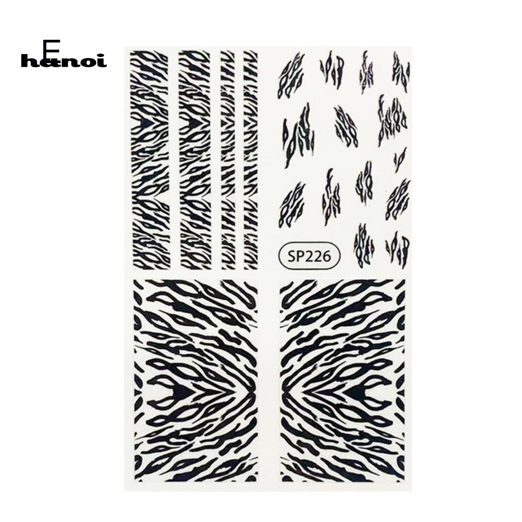 Miếng Dán Trang Trí Móng Tay Họa Tiết Da Rắn 3D Siêu Mỏng Cho Nữ