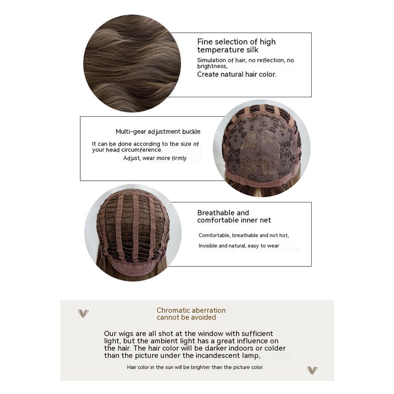 Bộ Tóc Giả Dài Màu Đen Phong Cách lolita Nhật Bản Cho Nữ