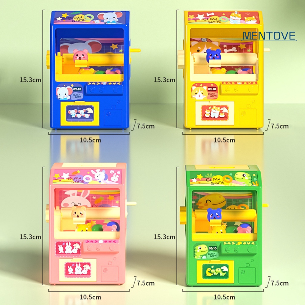 Máy Gắp Kẹo Mini Bằng Nhựa ABS Mềm Trong Suốt Có Nhạc Và Đèn Giải Trí Sáng Tạo Cho Bé Mẫu Giáo