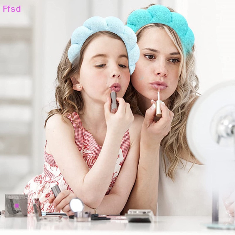 Băng Đô Cài Tóc Bằng Vải Nỉ Bong Bóng Trang Điểm Spa Cổ Điển Hàng Bán Chạy