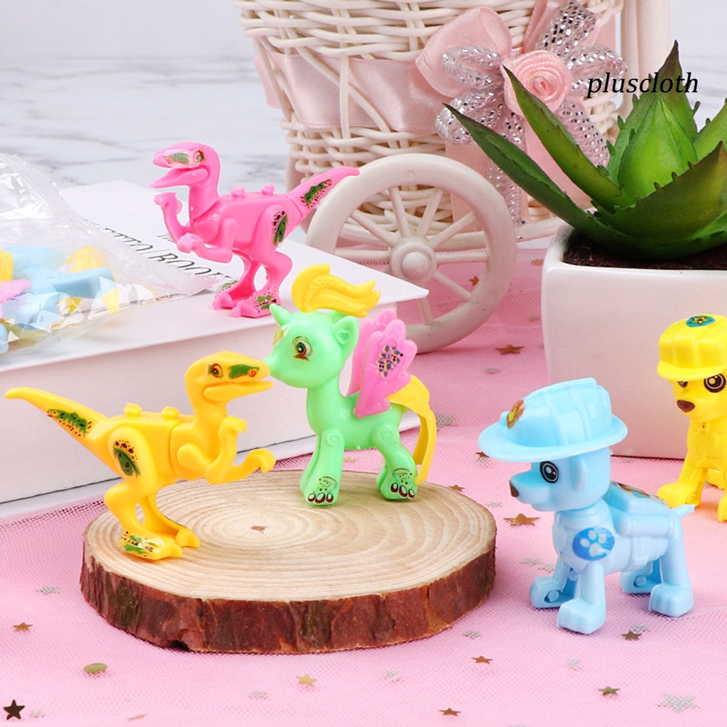 Set 10 Búp Bê Đồ Chơi Lắp Ráp Hoạt Hình 3D DIY Trọng Lượng Nhẹ Và Thú Vị Cho Bé Trai Và Bé Gái